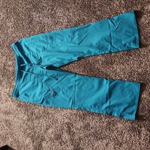 Cherokee medium teal petite scrub pants cargo